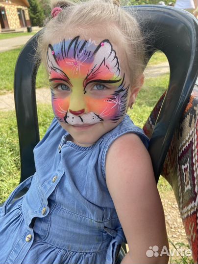 Аквагример, блеск тату, аквагрим