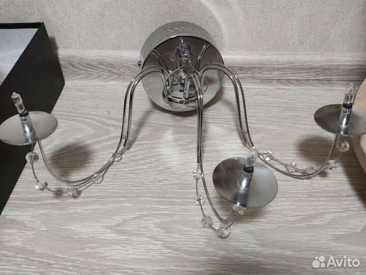 Светильник настенный бра серебро