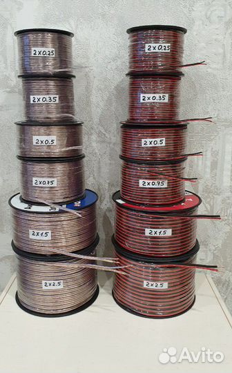 Кабель аккустический Hi-Fi медный и омеднённый