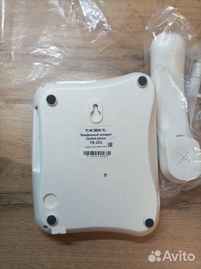 Телефон проводной texet TX-201 новый