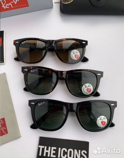 Очки ray ban wayfarer поляризационные Polaroid