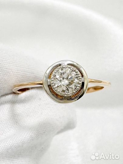 Золотое кольцо с бриллиантом 585 / 2.31 гр