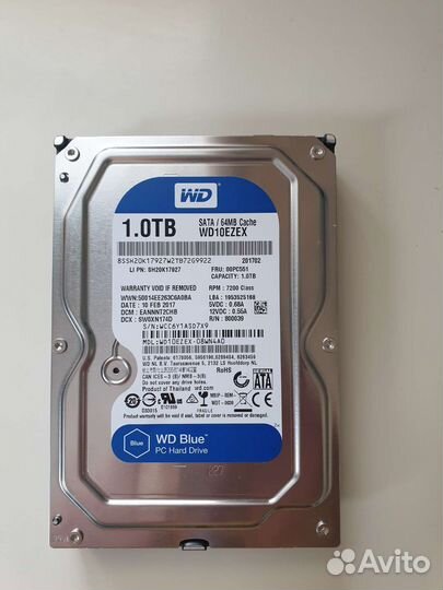 Жесткий диск новый Hdd 1tb wd blue