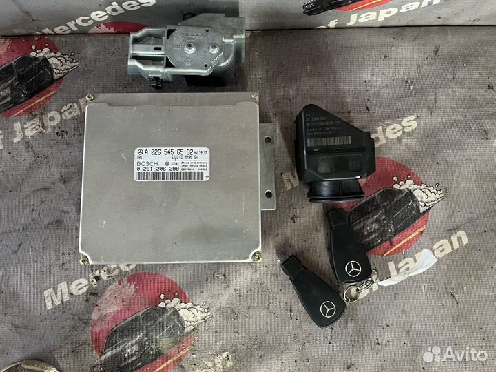 Эбу+замок зажигания+блокиратор руля w210 m112