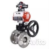 Кран шаровой DN.ru BV3232P(2pc) -FP-F-ISO-H Ду32 Ру40, фланцевый, полнопроходной, двухсоставной, нер