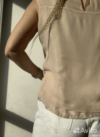 100% шелковый топ premium