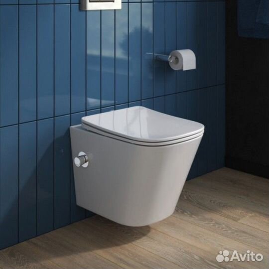 Унитаз подвесной BelBagno Due BB3103CHR-BS/SC с кр