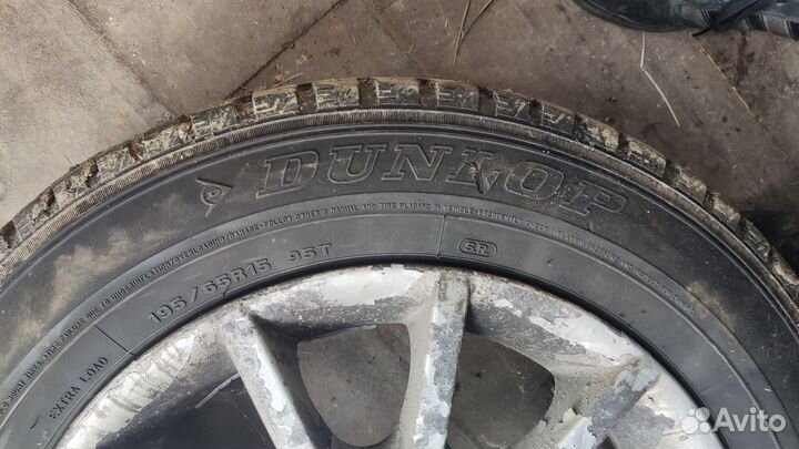 Диски с покрышками 5x114.3 R15 dunlop 195/65/R15