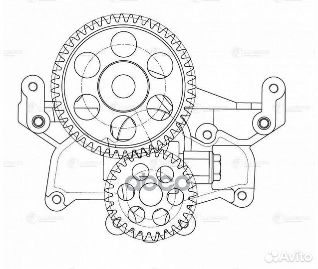 Насос масляный для а/м маз, Урал с двиг. ямз-65