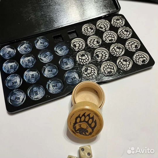 Фишки для нард из оргстекла