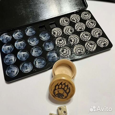 Фишки для нард из оргстекла