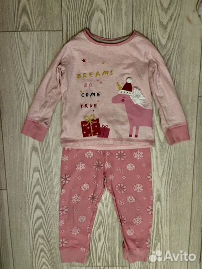 Пижамы на девочку 92 98 HM Mothercare