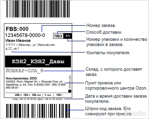 Печать наклеек для маркетплейсов и не только