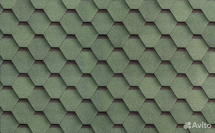 Гибкая черепица shinglas Самба, Малахит