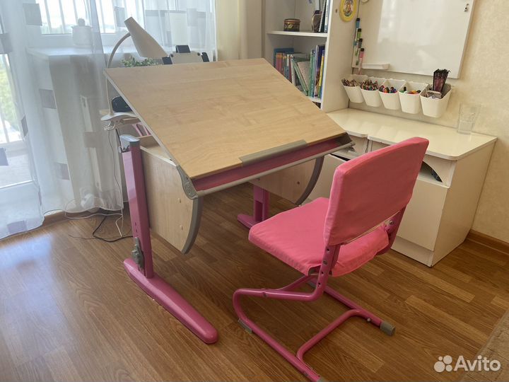 Растущая парта и стул деми