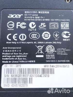 Ноутбук Acer E3-111