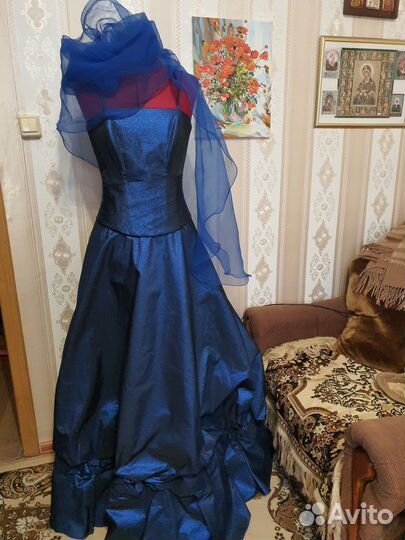 Вечерний костюм из шёлка р 44-46