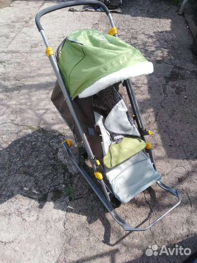 Детские санки коляска