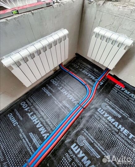 Монтаж водоснабжения,Отопления и теплого пола