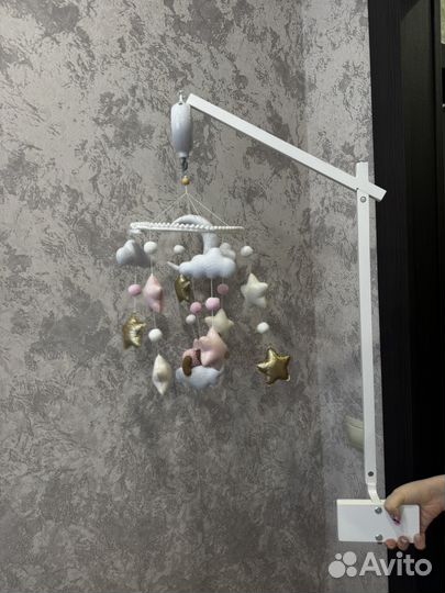 Мобиль на кроватку ручной работы