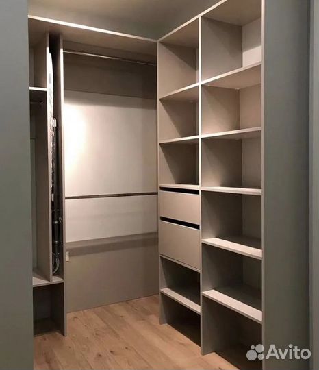 Гардеробная на заказ за короткий срок