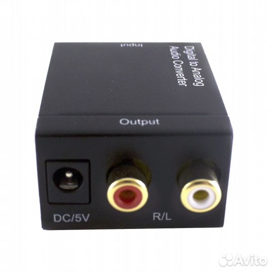 Конвертер переходник TosLink / spdif на 2 RCA