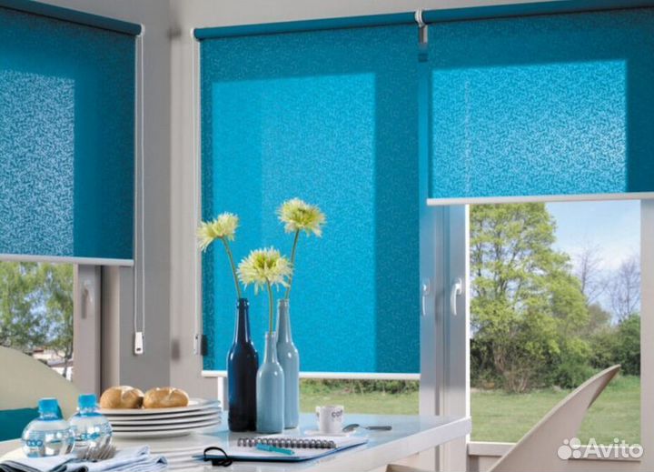 Шторы рулонные, жалюзи