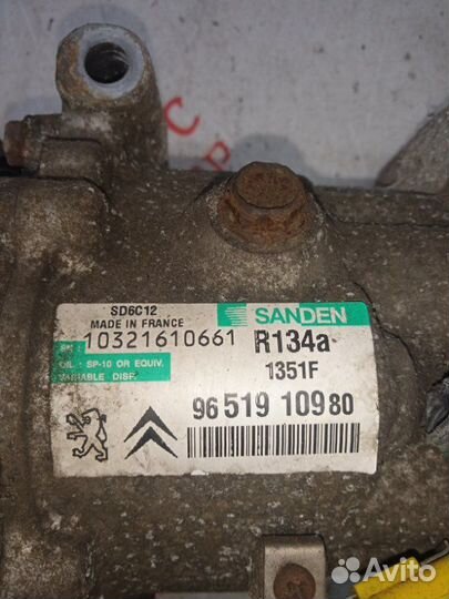 Компрессор кондиционера Peugeot 207 EP6DT (5FX)