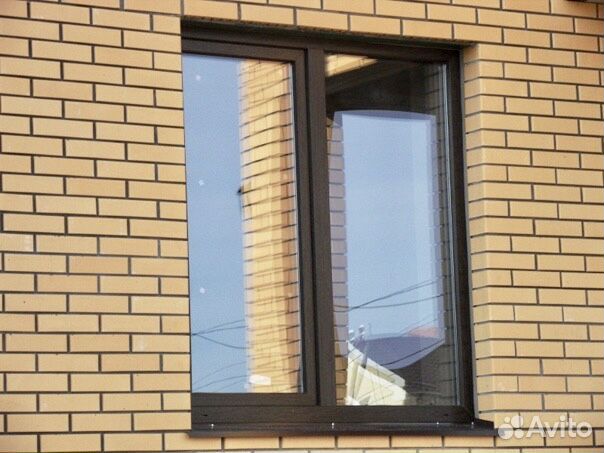 Окна снаружи коричневые внутри белые фото