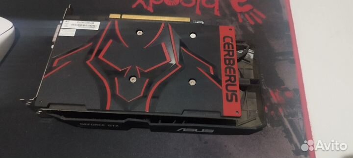 Видеокарта asus GeForce GTX 1050 Ti Cerberus OC Ed