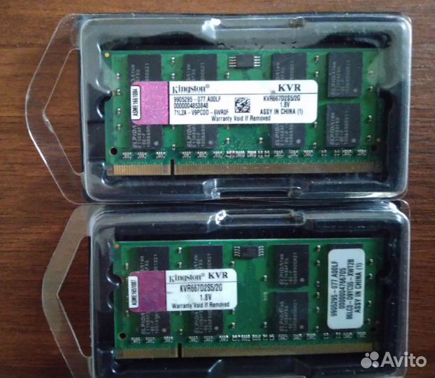 Память SO-dimm для ноутбука DDR2, DDR3