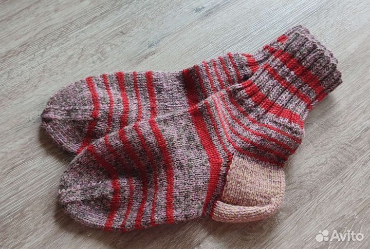 Тёплые вязаные носки