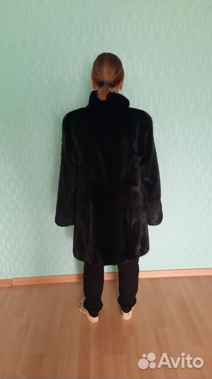 Шуба норковая 46 48 бу черная