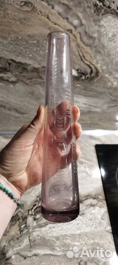 Ваза СССР марганцевое стекло