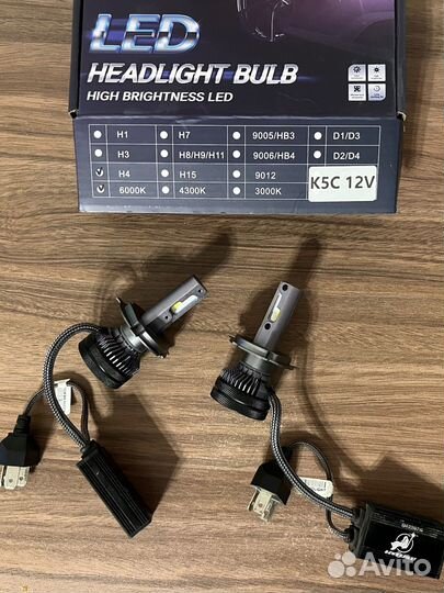 Светодиодные лампы dawn knight k5c h4
