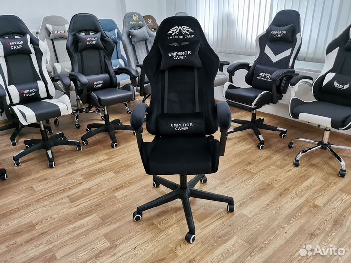 Кресло компьютерное игровое. Ткань 