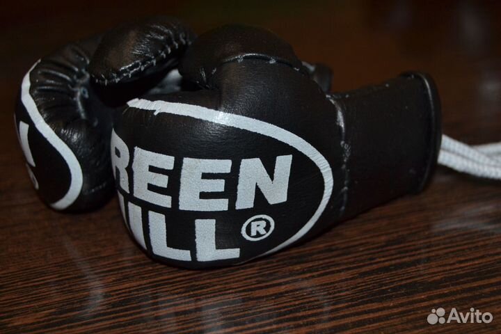 Сувенирные боксерские перчатки grin hill black