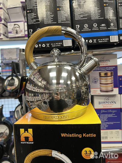 Чайник со свистком hoffmann HM 5517, 3,3 л