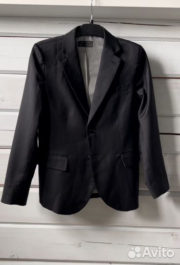 Пиджак zara черный школьный