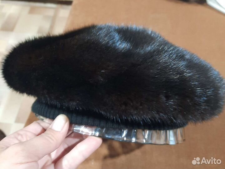 Берет норковый женский мягкий