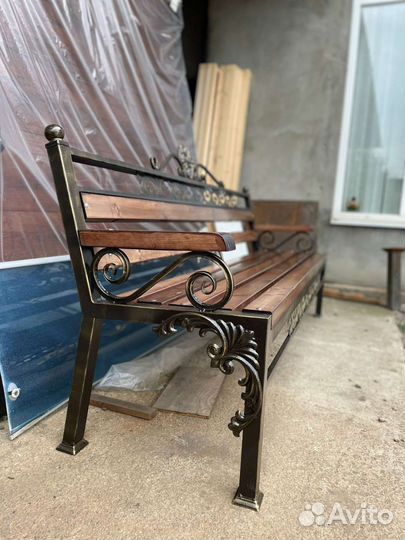 Кованая Скамейка садовая