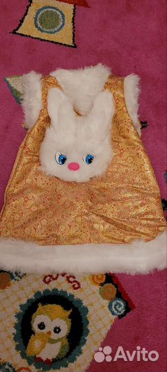 Карнавальный костюм для девочки 110 зайка