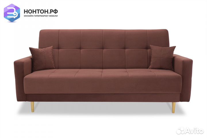 Диван книжка Фиеста бордовый