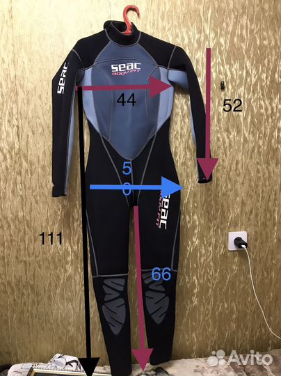 Гидрокостюм женский seac body fit 3mm