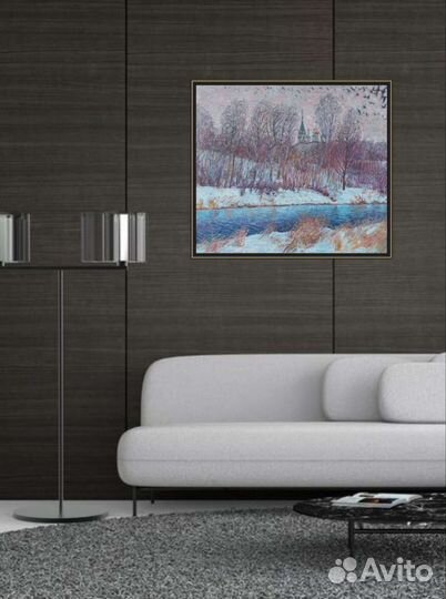 Картина Павловская Слобода. Пейзаж маслом
