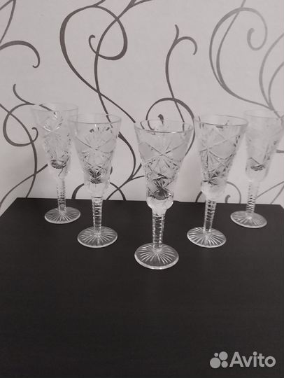 Фужеры хрустальные СССР