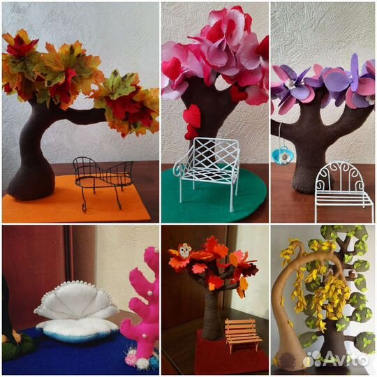 Дерево из фетра