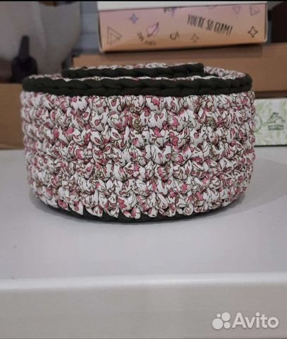 Вязаные корзинки