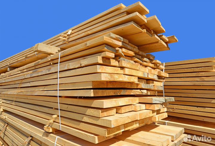 Доска обрезная естественной влажности хвоя 1 сорт