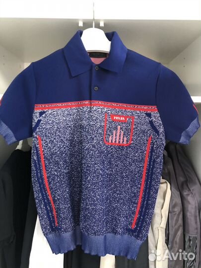 Трикотажное поло Prada